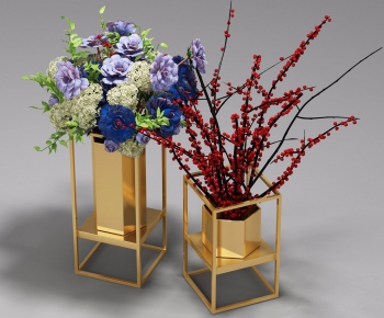 Modern New Chinese Style Flower Arrangement-ID:698394738