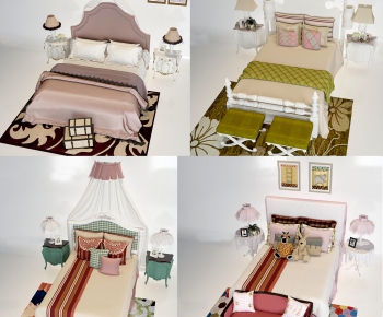 European Style Child's Bed-ID:267591516
