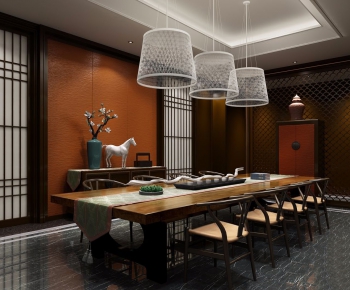 New Chinese Style Dining Room-ID:691788679