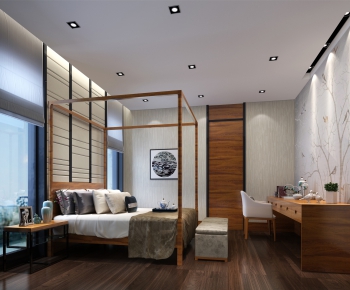 New Chinese Style Bedroom-ID:506899711