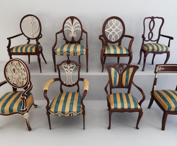 European Style New Classical Style Single Chair-ID:565733577