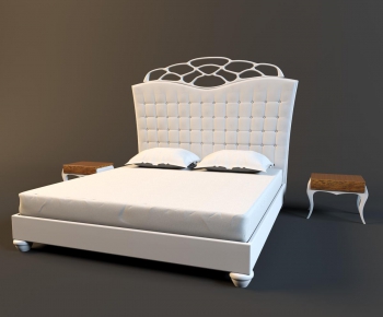 Post Modern Style Double Bed-ID:523648539