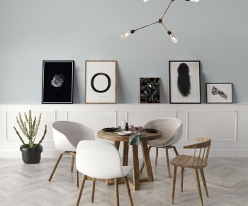 Nordic Style Dining Table And Chairs-ID:656659349