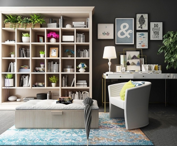 Modern Nordic Style Study Space-ID:713679489