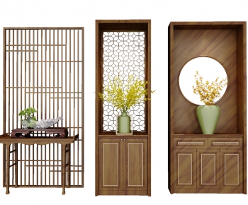 New Chinese Style Shoe Cabinet-ID:304472641