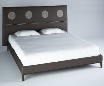 Modern Double Bed-ID:510089548