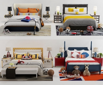 American Style Child's Bed-ID:584378751