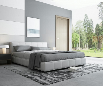 Modern Double Bed-ID:233364947