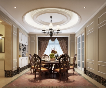 American Style Dining Room-ID:661247929