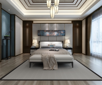 New Chinese Style Bedroom-ID:314515848