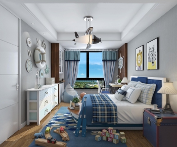 Nordic Style Boy's Room And Son's Room-ID:668282994