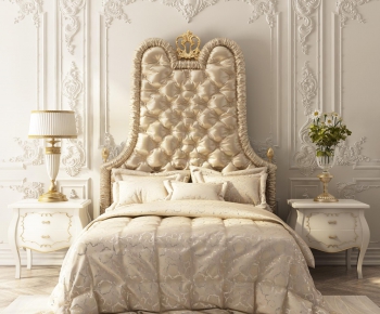 European Style French Style Double Bed-ID:772267229