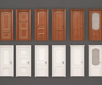 American Style Simple European Style Solid Wood Door-ID:539613521