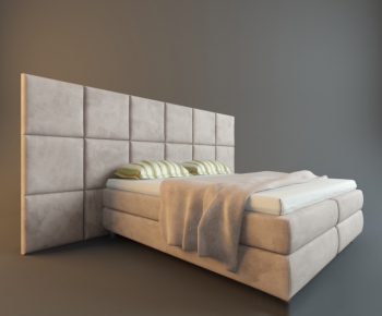 Modern Double Bed-ID:589011641