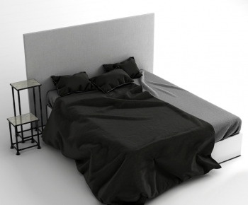 Modern Double Bed-ID:686674627