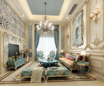 European Style A Living Room-ID:452507484