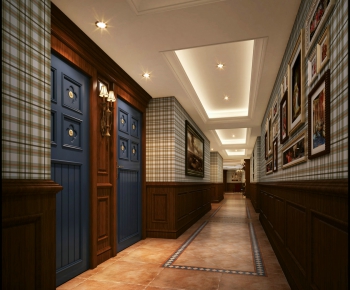European Style Corridor Elevator Hall-ID:408409254