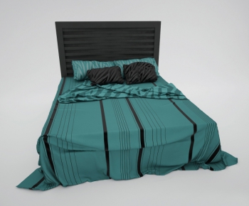 Modern Double Bed-ID:866993322