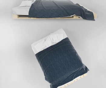 Modern Double Bed-ID:605665946