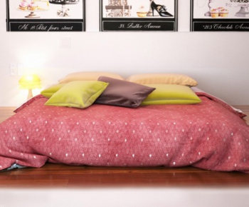 Modern Double Bed-ID:371350211