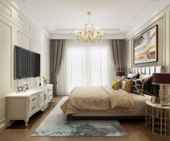 Simple European Style Bedroom-ID:963701369