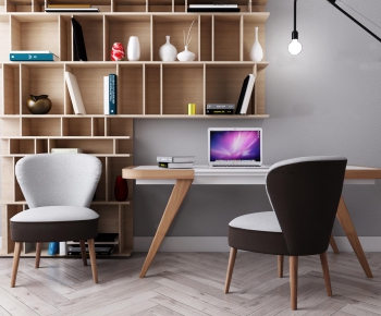 Modern Computer Desk And Chair-ID:752773113