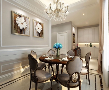 American Style Dining Room-ID:808442816