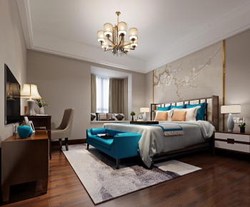 New Chinese Style Bedroom-ID:848760275