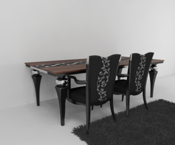 European Style Dining Table And Chairs-ID:931986954