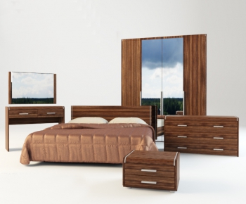 Modern Double Bed-ID:435978184