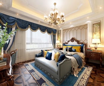 Simple European Style Bedroom-ID:267635252