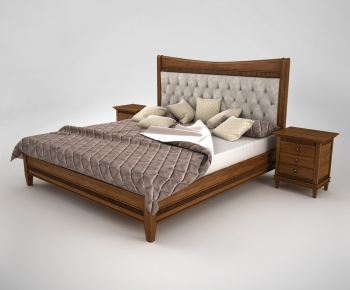 Modern Double Bed-ID:905272959