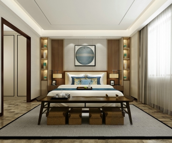 New Chinese Style Bedroom-ID:621249284