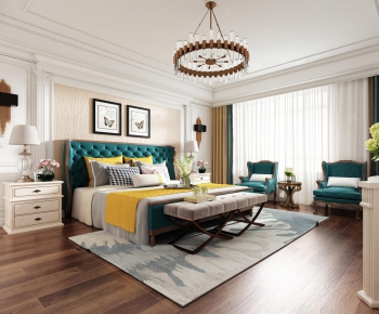 American Style Bedroom-ID:401771523