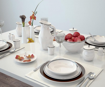 Modern Cutlery/tea Set-ID:349652313