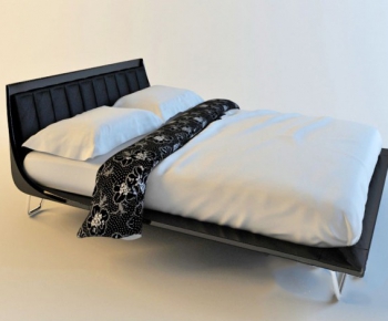 Modern Double Bed-ID:367571824