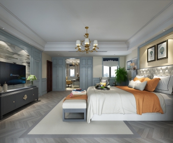Simple European Style Bedroom-ID:836712393