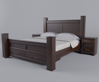 European Style Double Bed-ID:587876466