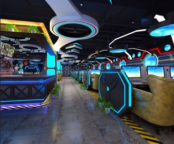 Industrial Style Internet Cafe-ID:394036768