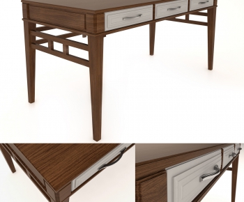 New Chinese Style Computer Desk And Chair-ID:946770739