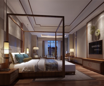 New Chinese Style Bedroom-ID:922537692