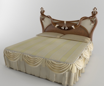 European Style Double Bed-ID:953558694