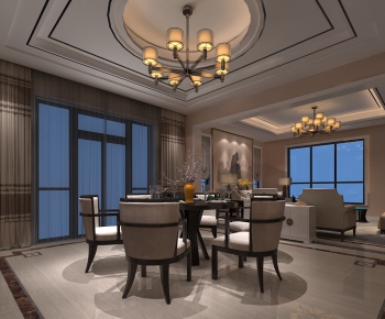 New Chinese Style Dining Room-ID:255519938