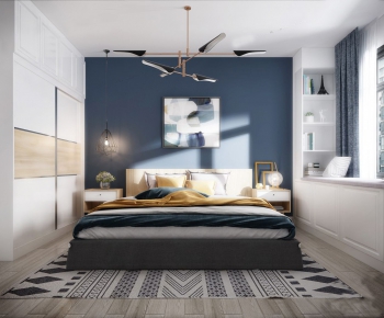 Nordic Style Bedroom-ID:257779249