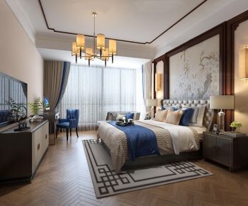 New Chinese Style Bedroom-ID:160331495