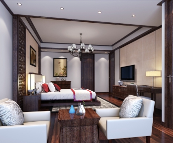 New Chinese Style Bedroom-ID:939161459