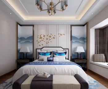 New Chinese Style Bedroom-ID:281328443