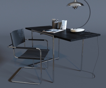 Modern Computer Desk And Chair-ID:298536212