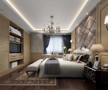 Simple European Style Bedroom-ID:434554398