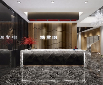 New Chinese Style Lobby Hall-ID:889725591